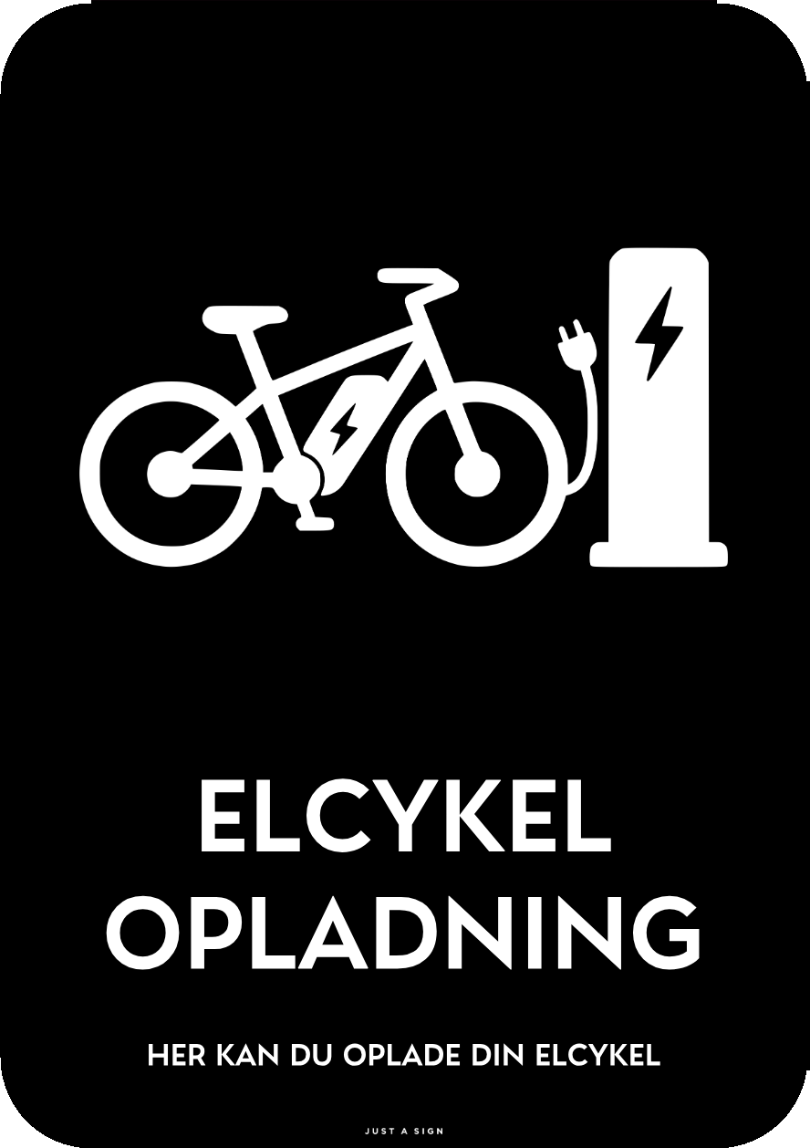 Her kan du oplade din elcykel